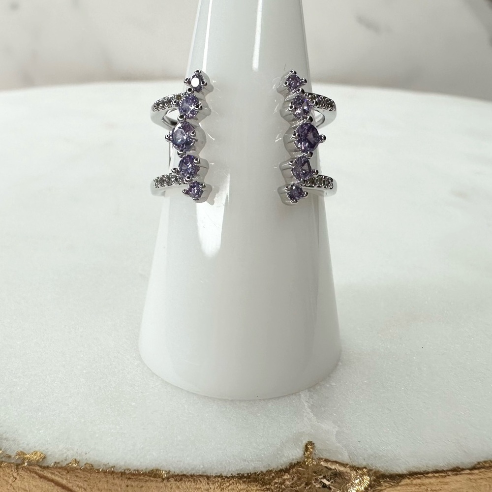 Bomb Party Original Ring When I See You Violet NWT RBP5392 Size 9